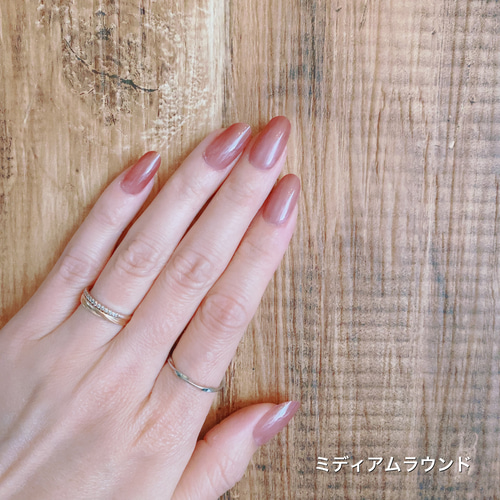 計測用チップ【ミディアムラウンド】 ネイルチップ（つけ爪） HINAHA