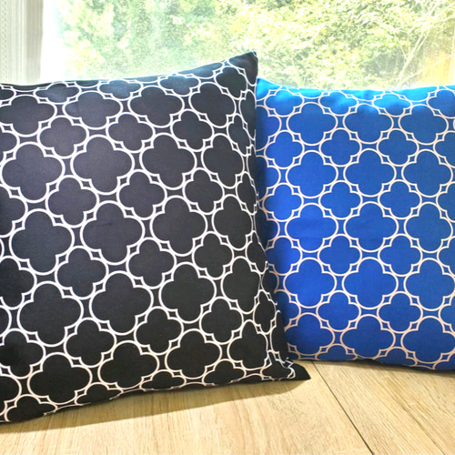 ファスナー付クッションカバー2枚☆ハンドメイド