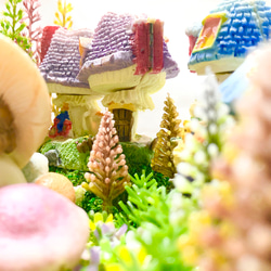 【ジオラマ】夢の森の仲間たち - キノコの妖精 9枚目の画像