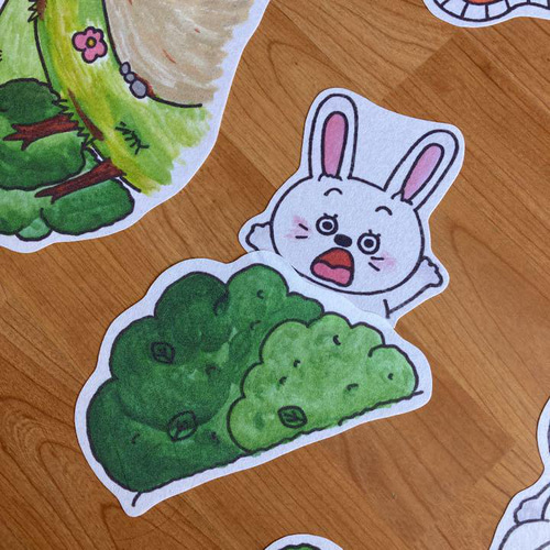 うさぎとかめ うさぎとカメ パネルシアター 保育士さん幼稚園の先生に