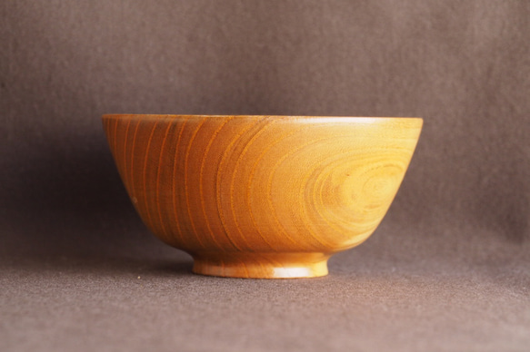 木製 ご飯茶碗（ケヤキ）no.21 3枚目の画像