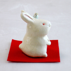 2023生肖兔、虎皮鸚鵡（陶瓷） 第7張的照片