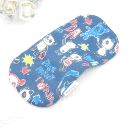 ふわもこハンカチ｜お絵描きパンダ-Doodle Panda-｜S・10×20cm｜ガーゼハンカチ｜敏感肌｜プチギフト 8枚目の画像