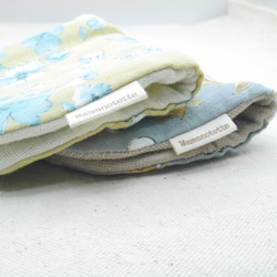 ふわもこハンカチ｜ツートーンフラワー-Two-Tone Flower-｜S・10×20cm｜ガーゼハンカチ｜ギフト 3枚目の画像