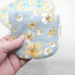 ふわもこハンカチ｜ツートーンフラワー-Two-Tone Flower-｜S・10×20cm｜ガーゼハンカチ｜ギフト 4枚目の画像