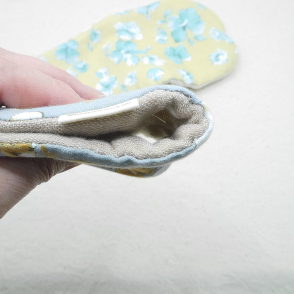 ふわもこハンカチ｜ツートーンフラワー-Two-Tone Flower-｜S・10×20cm｜ガーゼハンカチ｜ギフト 5枚目の画像