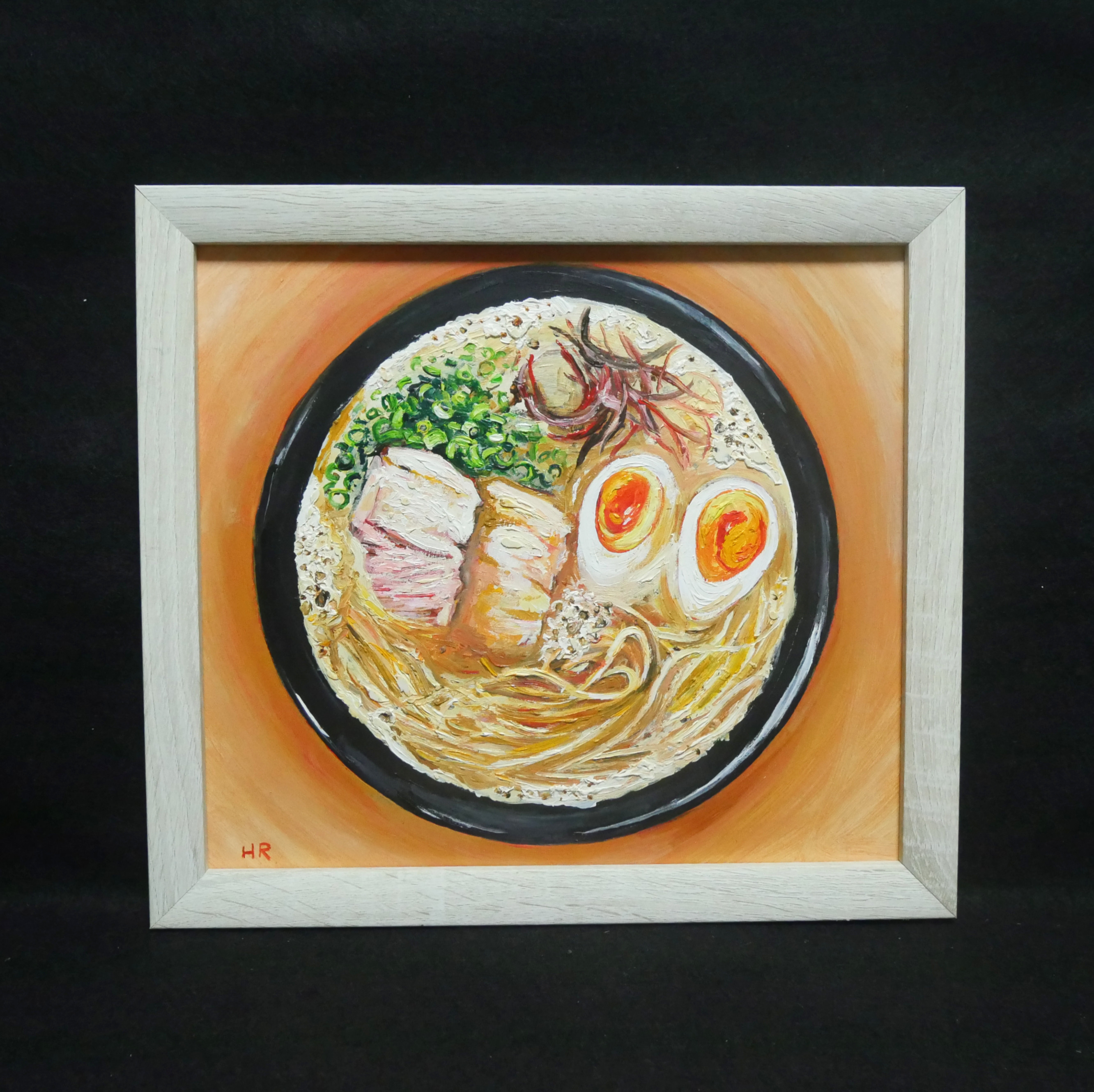 【超特価】 油絵 絵画【福岡ラーメン】 絵画
