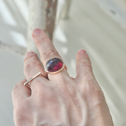K10[berry風味のrubellite tourmaline]ring 8枚目の画像