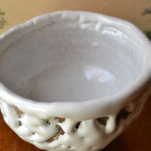 鬼萩筆洗割高台茶碗 鬼萩割高台茶碗 文化遺産オンライン