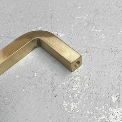 ＼送料無料／[Brass Square Handle]真鍮取手 ハンドル 金具 DIYパーツ 引出し 扉‐39_b‐ 6枚目の画像