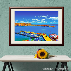 【アートポスター】イタリア ガリポリの港（作品No.418） 1枚目の画像