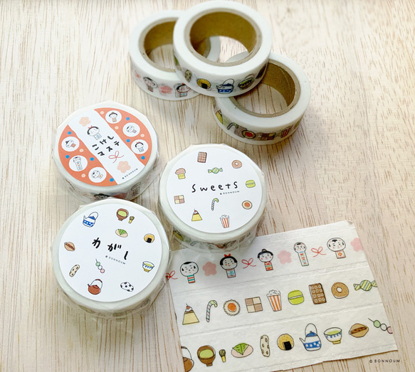 マスキングテープ（こけし） 2枚目の画像