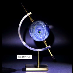 47mm 宇宙ガラスマーブル - オブジェ  no.M070 12枚目の画像