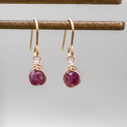 ラリマー カイヤナイト ピアス ステンレス フックピアス K14GF