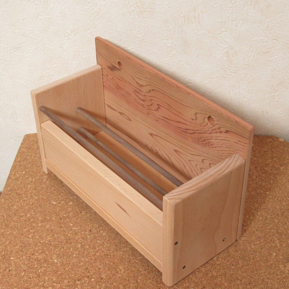 木製リモコンラック・マガジンラック（Lサイズ） 7枚目の画像