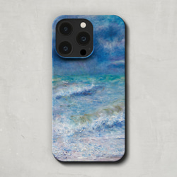 スマホケース / ピエール オーギュスト ルノワール「海 の 景色」 iPhone 全機種対応 ビーチ 波 浜 絵画 絵 2枚目の画像