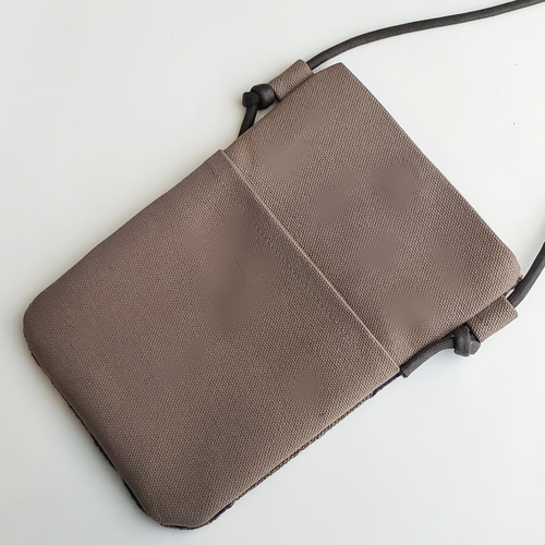 ハンドメイド　ミナペルホネン　スマホポシェット⑅︎◡̈︎* スマホショルダー スマホポシェット ミナペルホネン スカイ