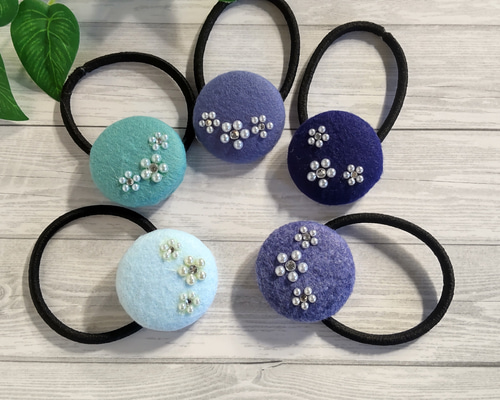 大人可愛いくるみボタンのヘアゴム ヘアゴム ラピスラズリ 通販