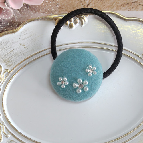 181Lb シズクパープル　ヘアゴム　ヘアアクセサリー　プリンセス　くるみボタン 楽天市場】【550円福袋チケット対象】デニム くるみボタン ヘアゴム