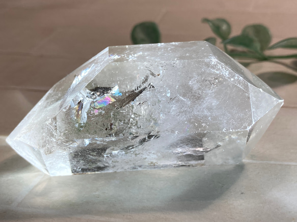 エンジェルブレッシング✨　レインボー　ダブルポイント　クリスタル　水晶　原石
