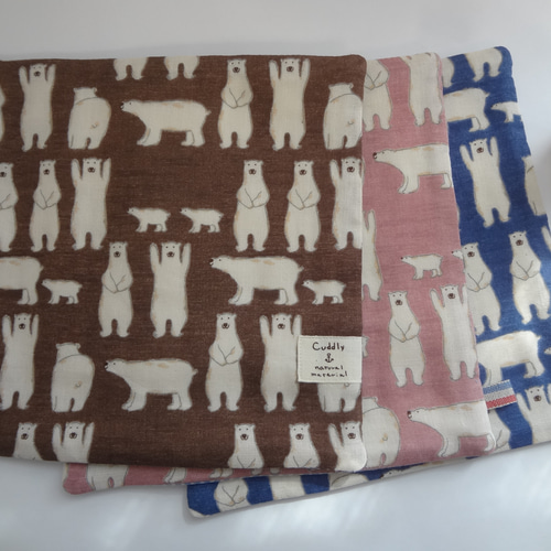 専用♬しろくま大判＊8重ガーゼハンカチ しろくまさん ふわっふわ♪ 8重 ガーゼ ハンカチ ♪