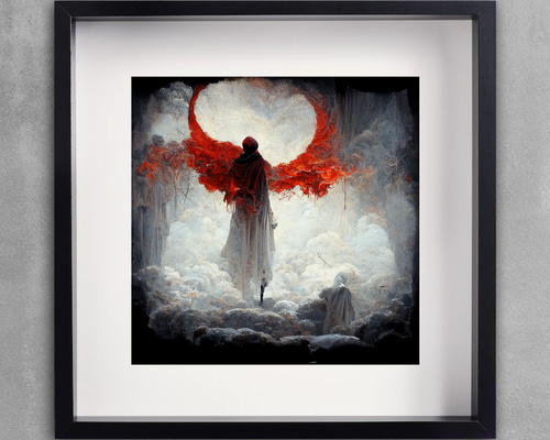 c*o様 天使のsweetリース　　絵画原画 神聖な羊飼いの女神（La divina pastora）」1760年頃（銅に油彩