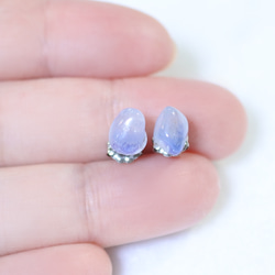 (1 件) Dumortier Light In Quartz Stud Earrings (Natural Tumble / 第4張的照片