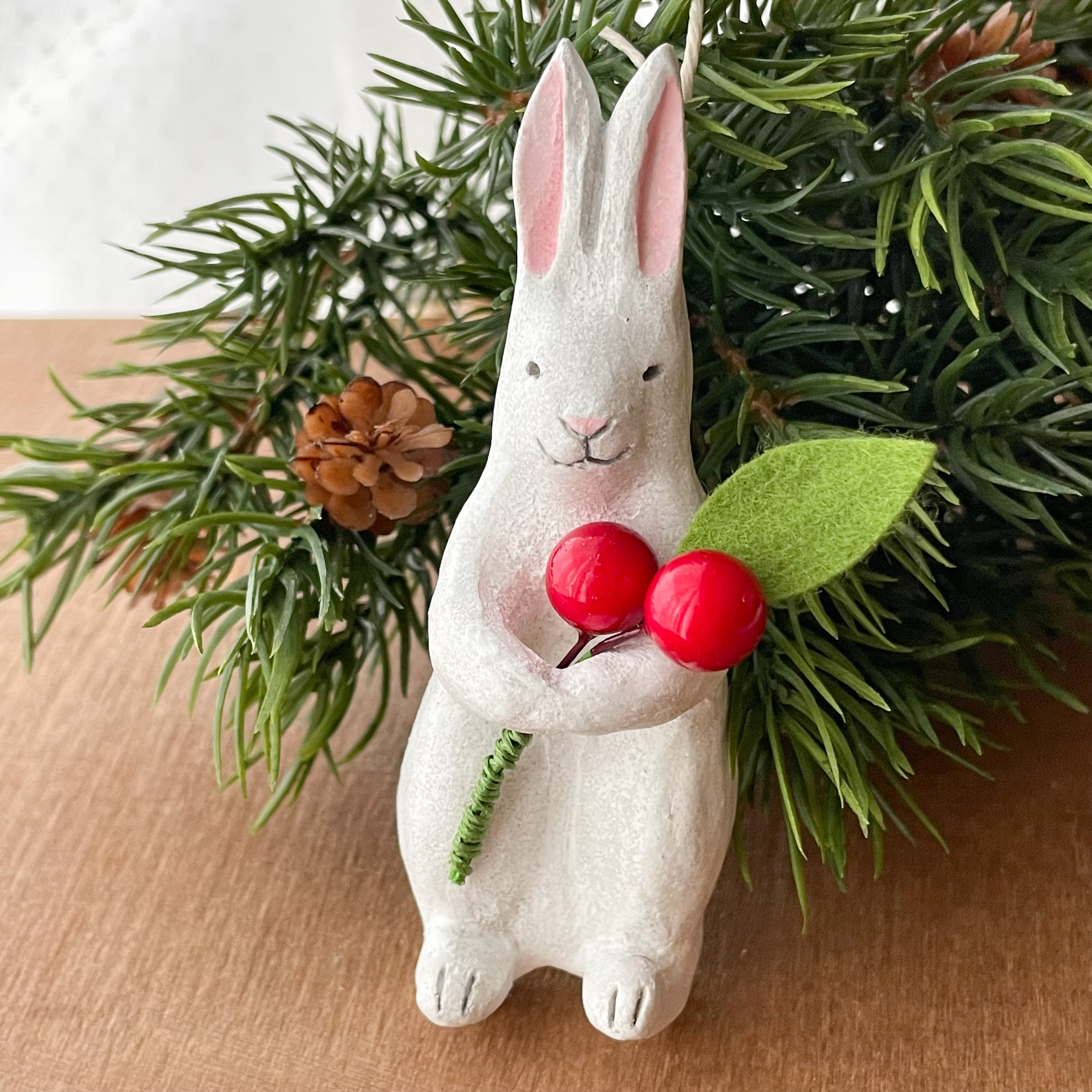 ♡みんなでツリーオーナメント♡クリスマス シーグラスアート うさぎねこトナカイ ♡みんなでツリーオーナメント♡クリスマス シーグラスアート
