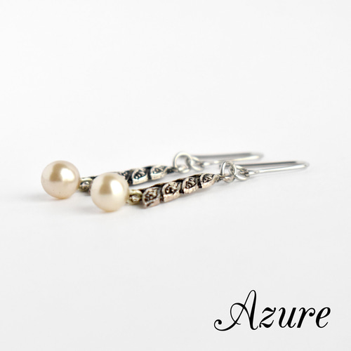 ヴィンテージ/パールダングル ピアスB ピアス（フック・チェーン