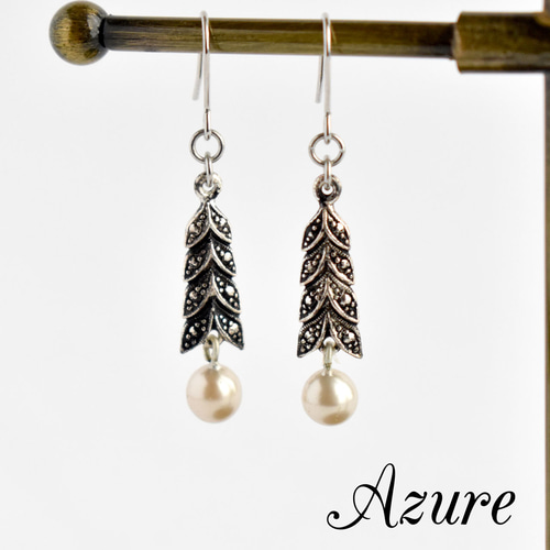 ヴィンテージ/パールダングル ピアスB ピアス（フック・チェーン