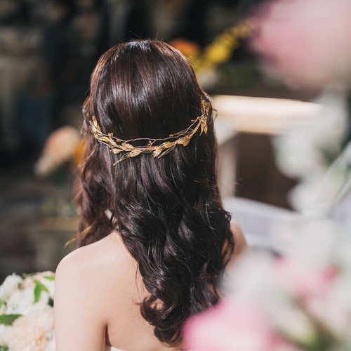 着画あり】アメリカンフラワー ヘッド ブライダル ウェディング ヘア