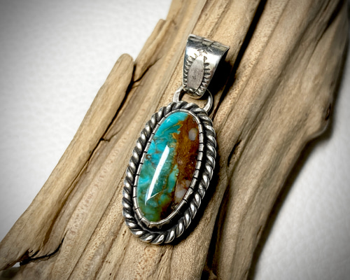 ターコイズ シルバー ペンダント 925マウンテン ターコイズ シルバーペンダント メンズ ネイティブ インディアン