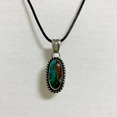 ターコイズ シルバー ペンダント 925マウンテン パイロットマウンテン ターコイズ トルコ石 シルバーネックレス