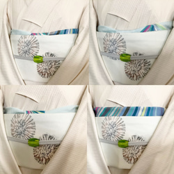 ◆【サンプルSALE！】映える帯揚げ（summer light blue/白藍/しらあい）パーソナルカラー帯揚げ 6枚目の画像