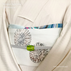 ◆【サンプルSALE！】映える帯揚げ（summer light blue/白藍/しらあい）パーソナルカラー帯揚げ 7枚目の画像