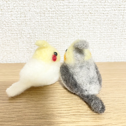 手のひらサイズのオカメインコ　〜受注制作〜 3枚目の画像