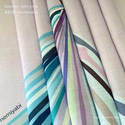 ◆【単品】映える帯揚げ（summer light  pink/淡紅藤/あわべにふじ）パーソナルカラー帯揚げ 4枚目の画像