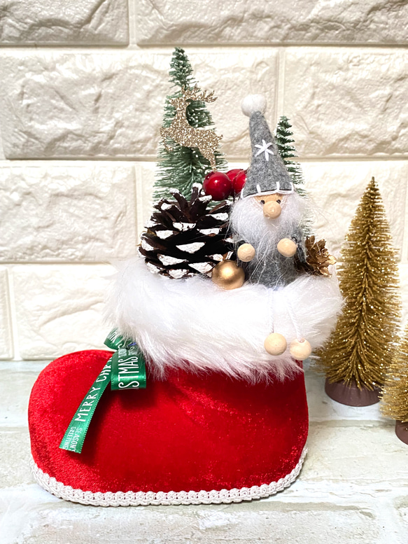 ROSE様専用❣️トレイン付き❣️ブーツクリスマスアレンジ