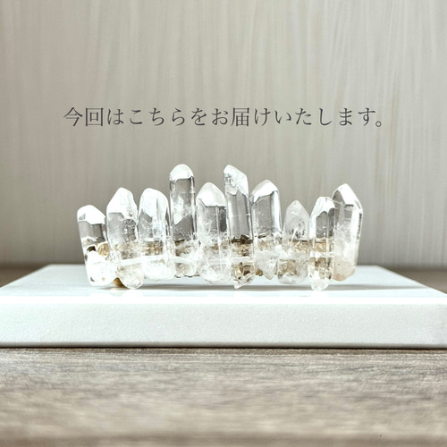 再販 天然石 クリスタルクォーツ ／ 水晶 ヘアアクセサリー バレッタ