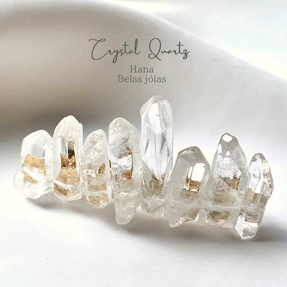 再販 天然石 クリスタルクォーツ ／ 水晶 ヘアアクセサリー