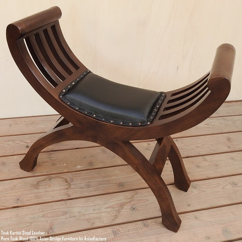 良品】アジアン家具 アンティーク カルティニチェア スツール