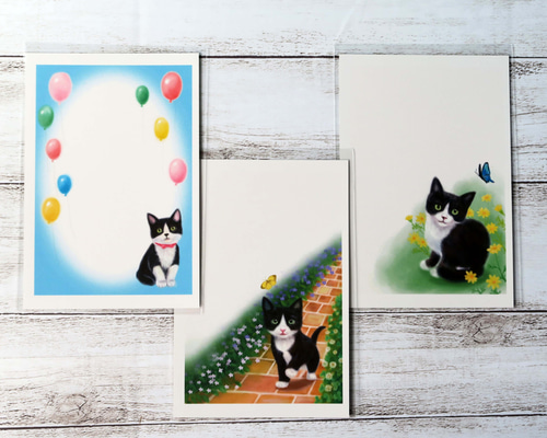 激安通販 ひよこと子猫と蝶々 美術品・アンティーク