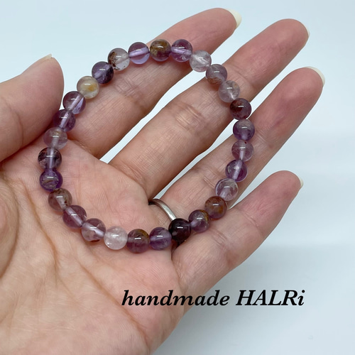 ⭐︎【天然 】カコクセナイト イン アメジスト ブレスレット バングル
