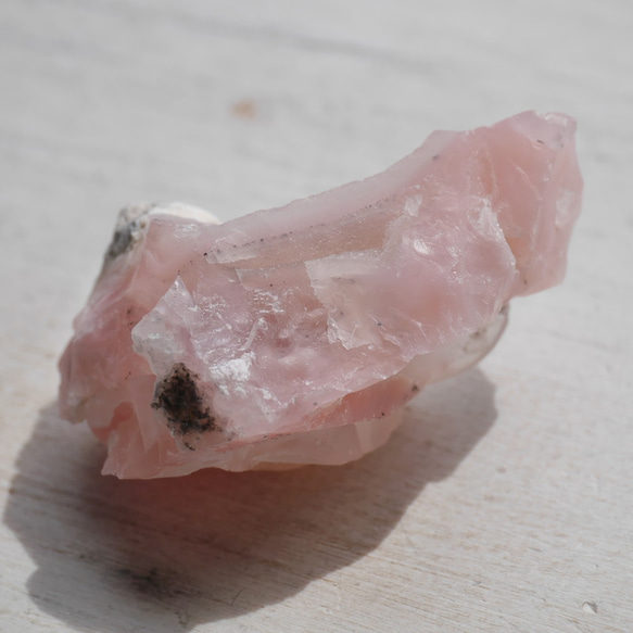 天然石ピンクオパール(ペルー産)約13g約40mm 蛋白石10月誕生石原石ラフロック鉱物[pkop-221003-01] 2枚目の画像