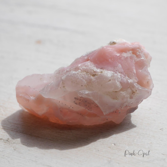 天然石ピンクオパール(ペルー産)約13g約40mm 蛋白石10月誕生石原石ラフロック鉱物[pkop-221003-01] 1枚目の画像