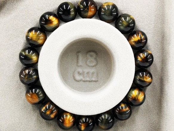 虎　カラー銀貨 純銀 【二枚】セト出品 鑑別書付き】ゼブラアイ 12mm（混虎目石） ブレスレット