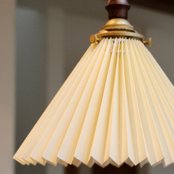 プリーツシェードのペンダントライト【受注生産】 