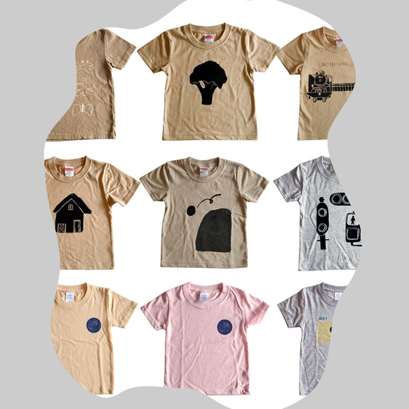 Tシャツ 子供 半袖 ブロッコリー KidsT BROCCOLI TEE 綿100％ 5枚目の画像