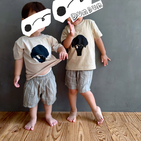 Tシャツ 子供 半袖 ブロッコリー KidsT BROCCOLI TEE 綿100％ 4枚目の画像