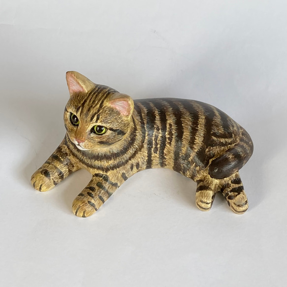木吉虎貓雕像 第6張的照片